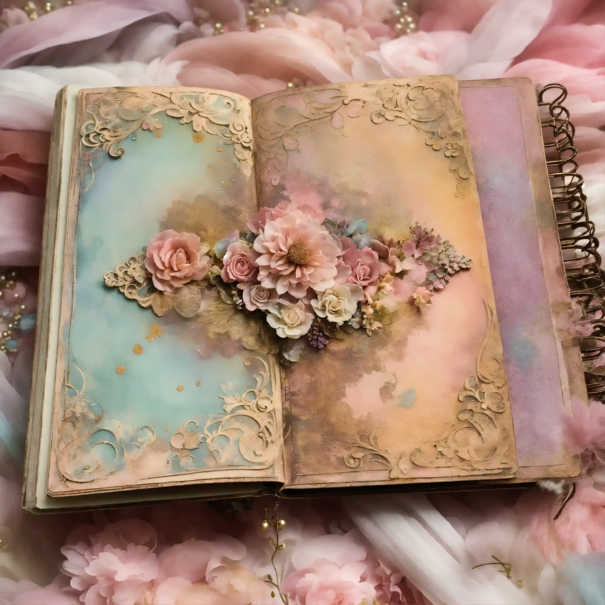 Handen die een kleurrijke papier collage maken