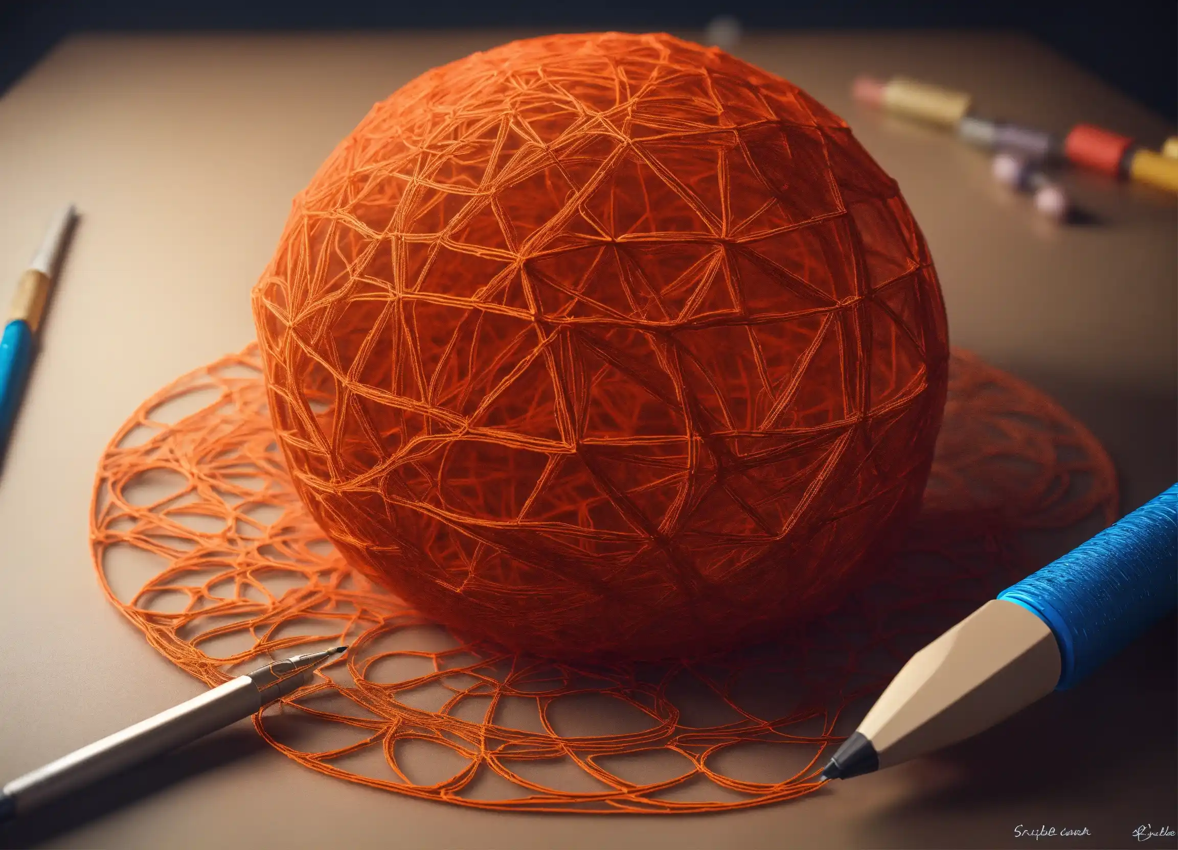 Keramische wanddecoratie met reliëf patroon