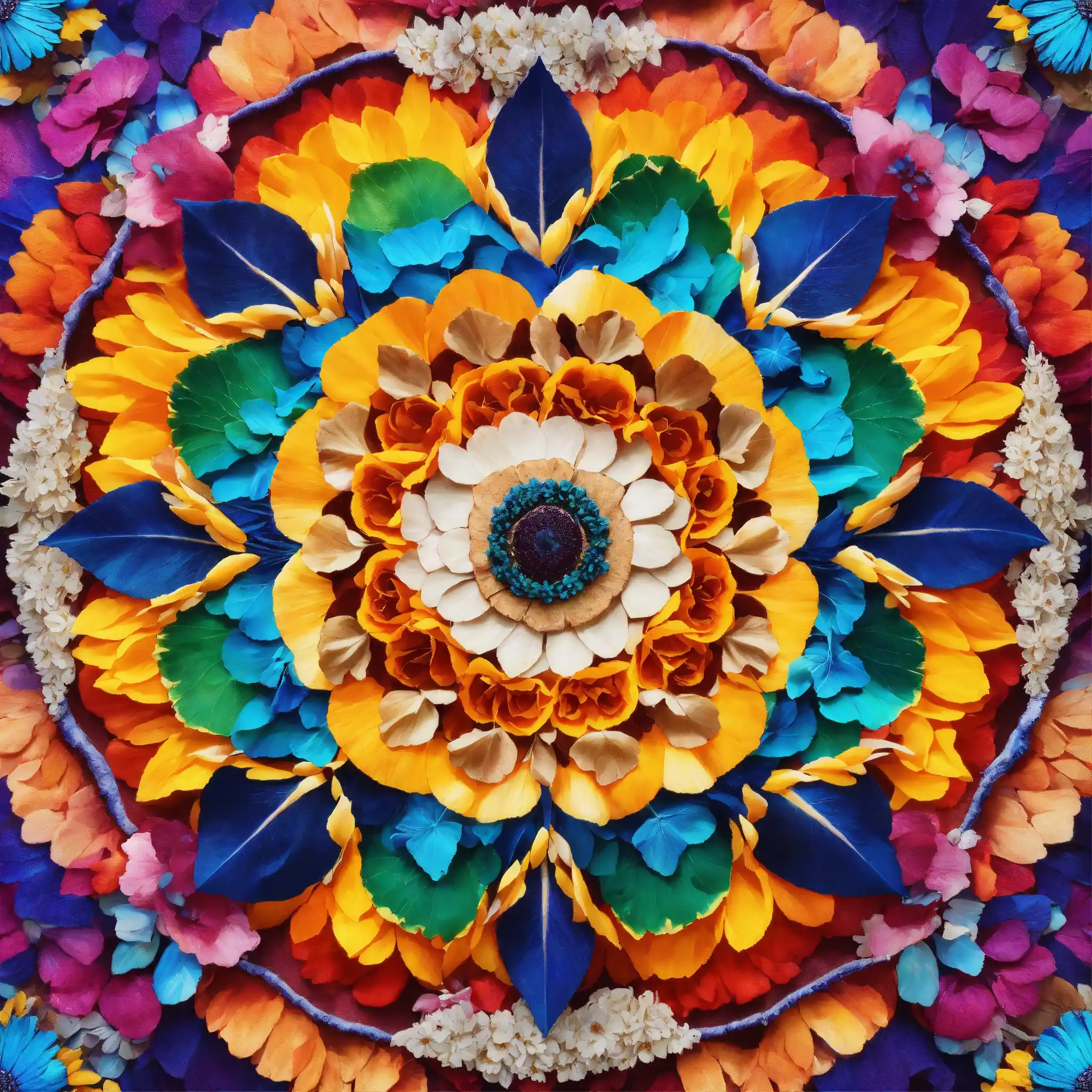 Gedetailleerd borduurwerk met bloemenmotief