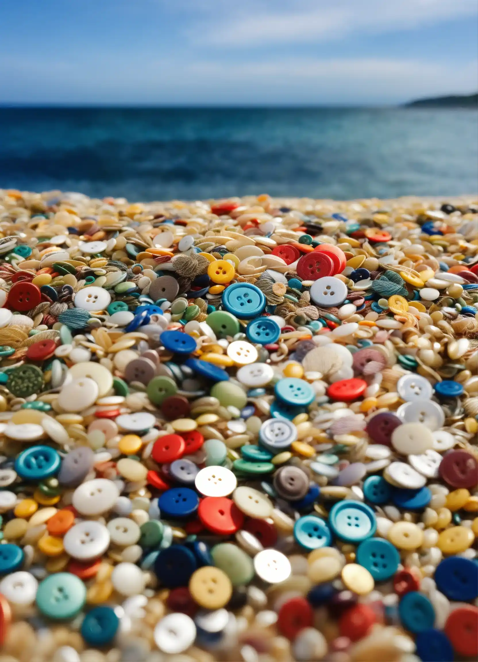 Borduurwerk op linnen met landschapsmotief