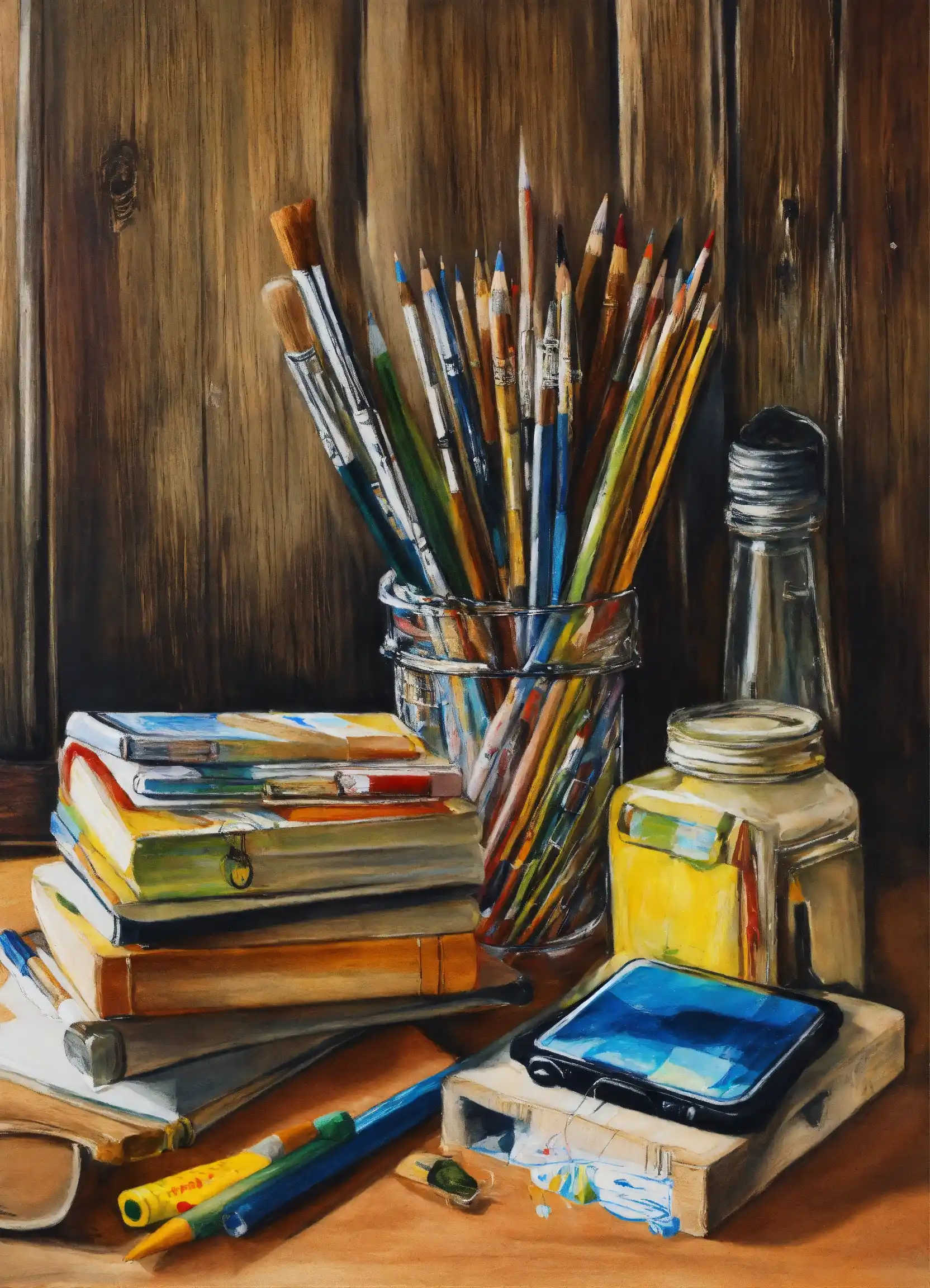 Set van kleine macramé planthangers